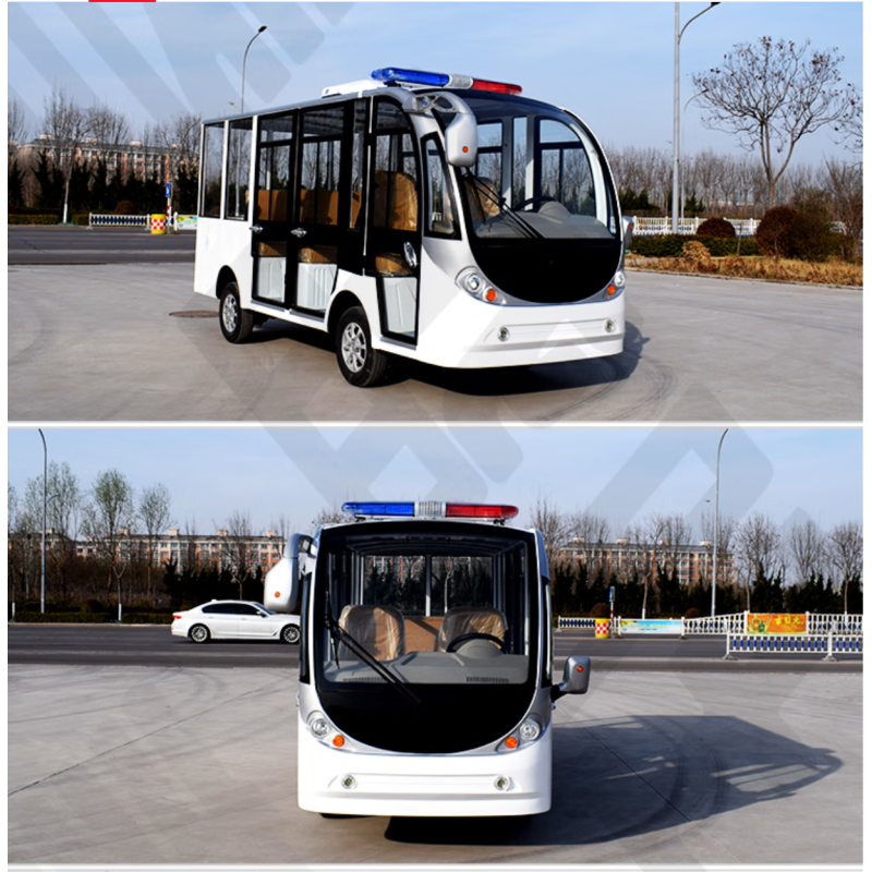 润树叶 电动观光车四轮全封闭8座景区旅游接待摆渡工厂巡逻车 锂电高配