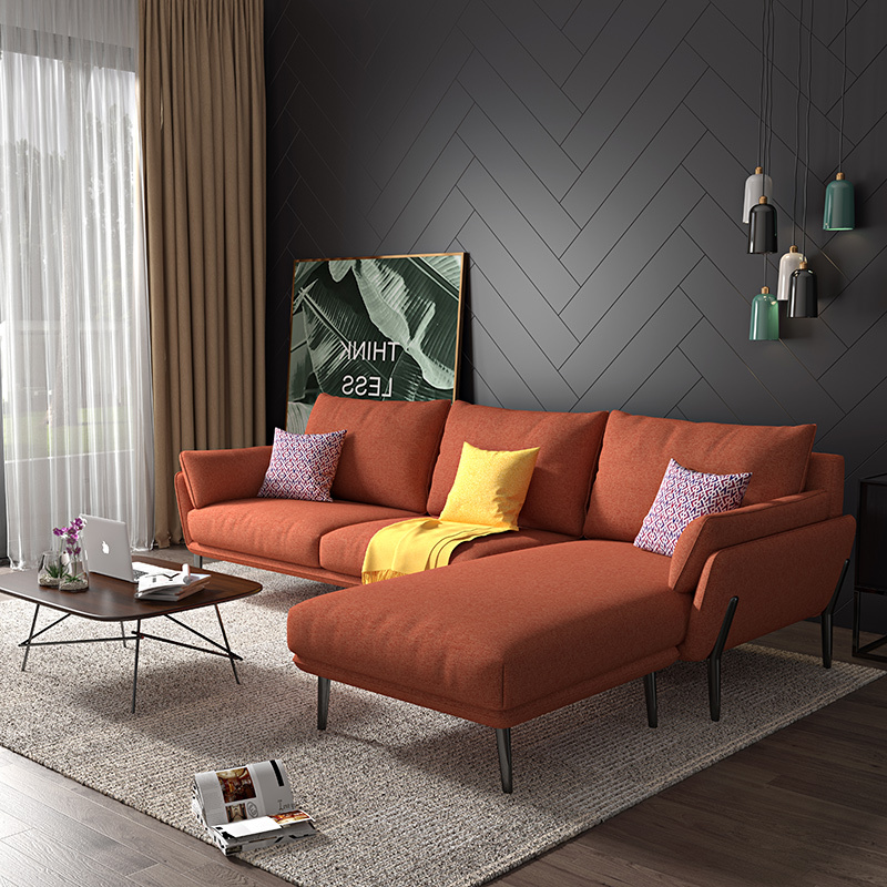 迈菲诗北欧布艺沙发组合简约现代客厅沙发小户型可拆洗三人沙发新款