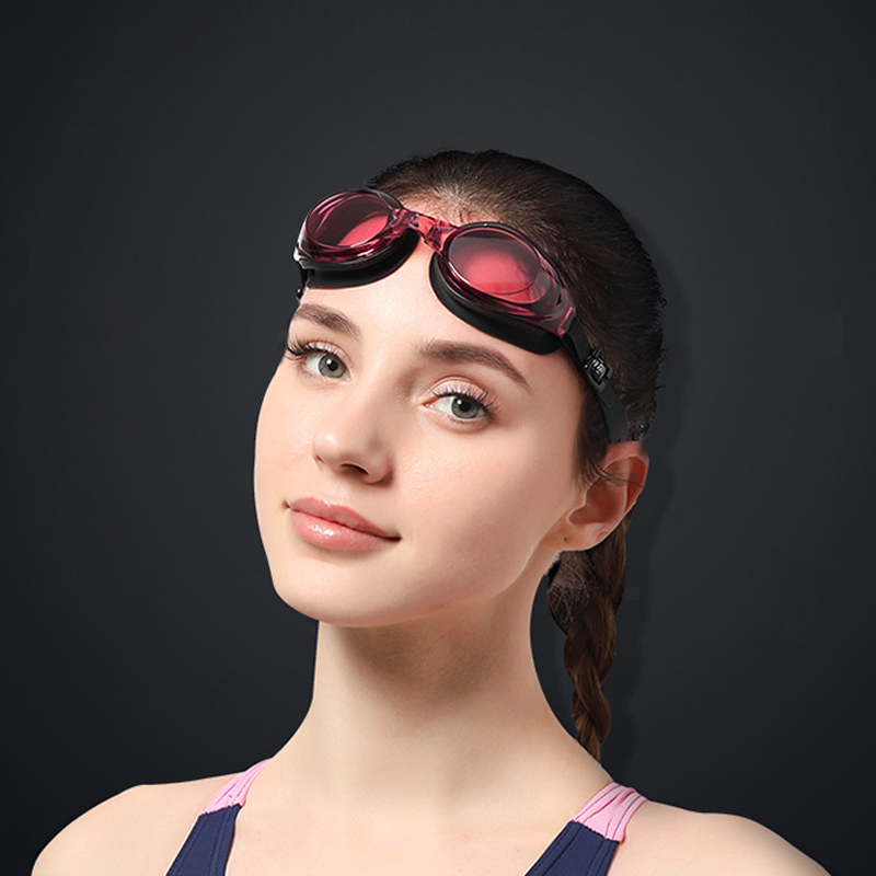 泳镜女近视左右不同度数高清防水防雾成人游泳眼镜装备泳帽套装