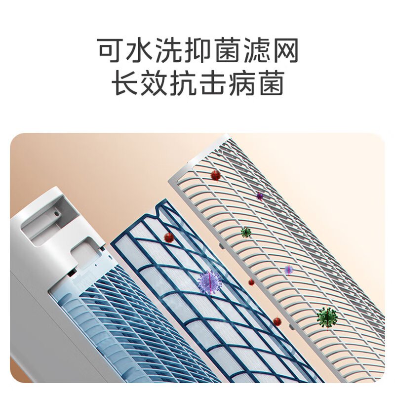 美的(Midea)取电暖器暖风机冷暖两用PTC陶瓷速热净离子杀菌四季可用拆洗滤网NFU-BR(线下同款)高清大图