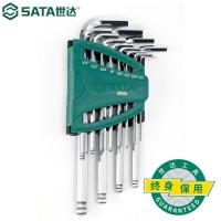 世达（SATA）工具12件英制加长球头内六角扳手组套09106