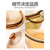 康宁透明锅VISIONS透明锅晶彩养生锅3.8L黄盒