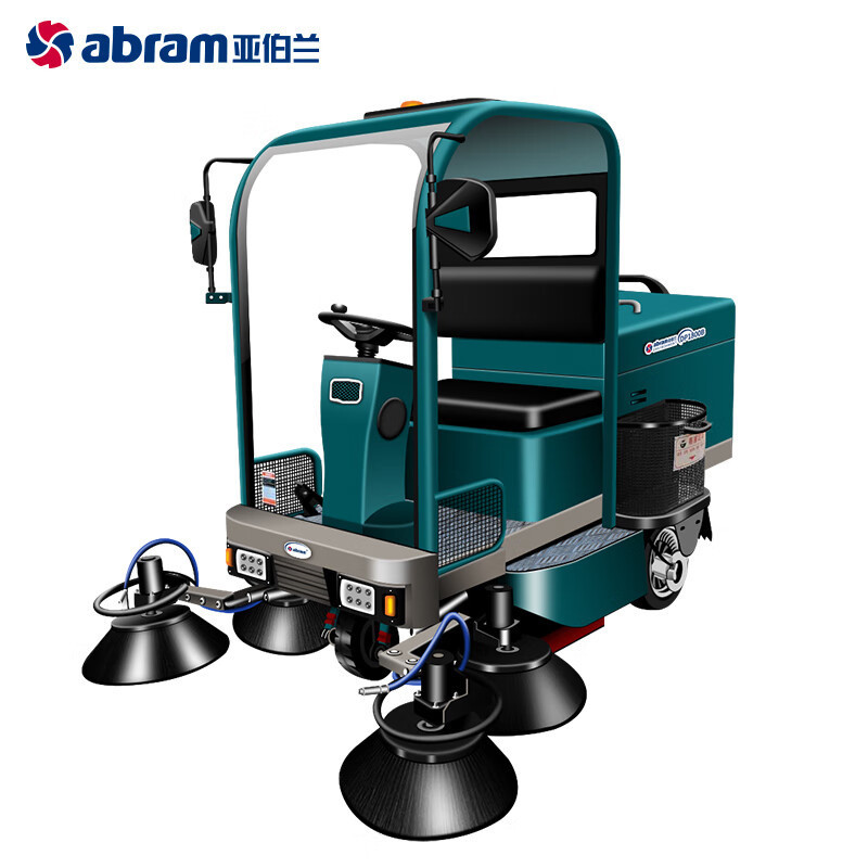 亚伯兰 驾驶式半封闭扫地车 YBL-DP1800B 48V58A 绿色 GFKJDX高清大图