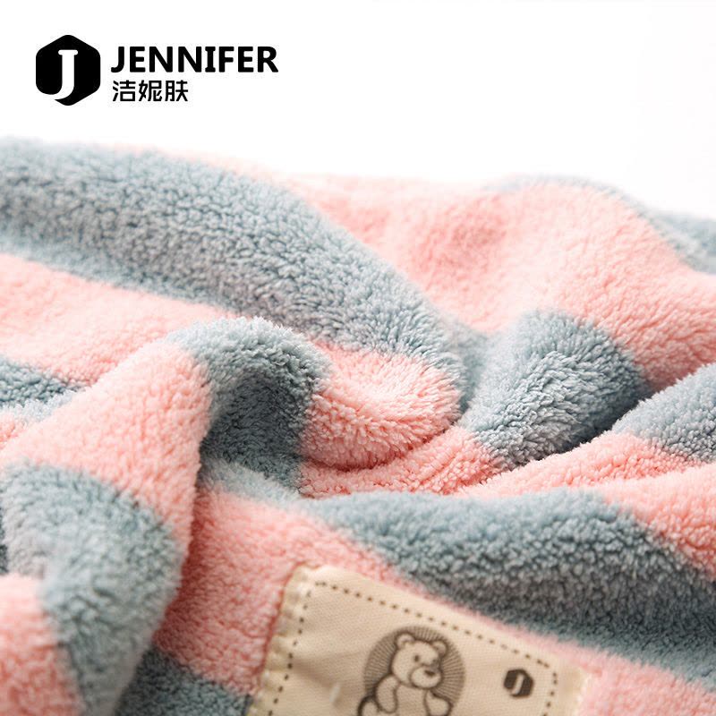 紫色波纹+紫色条纹(2条装) 洁妮肤包头巾浴帽干帽女超吸水毛巾可爱擦长头速干神器洗头巾图片