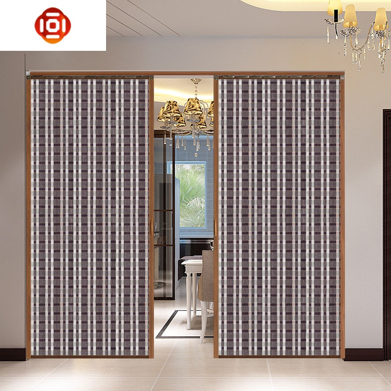 竹帘子折叠推拉隔断拉帘客厅装饰屏风窗帘家用厨房商铺竹帘帘三维工匠