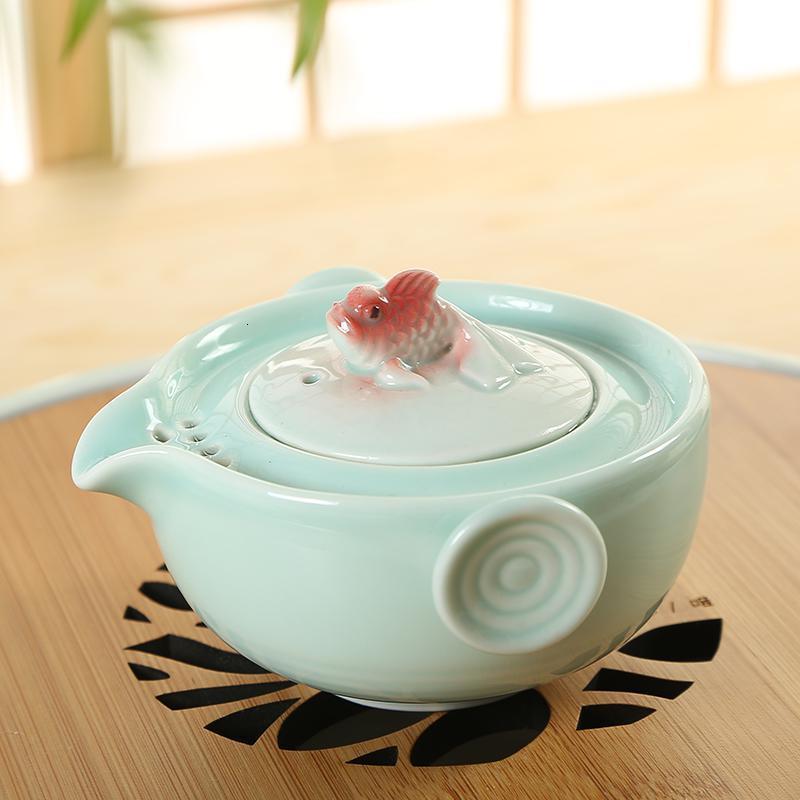 美帮汇青瓷茶壶单壶 陶瓷泡茶壶煮茶壶 过滤 功夫茶具茶道零配件高清大图