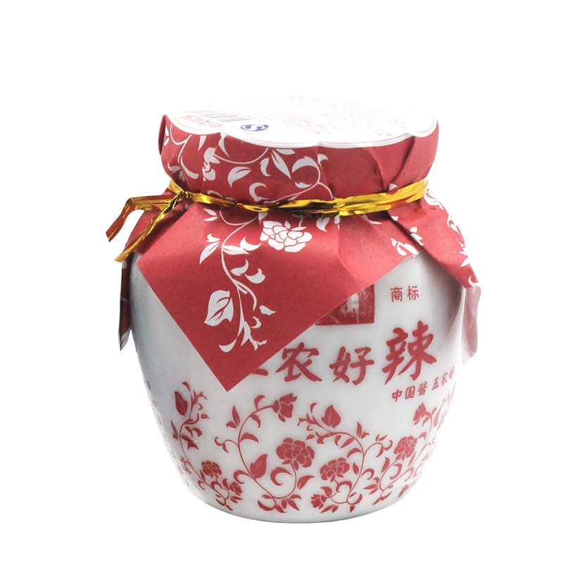 [中华特色]兰考馆 五农好辣椒酱馒头蘸酱230g/瓶 青花瓷瓶装 调味酱 华中高清大图
