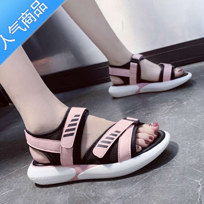 SUNTEK2023夏季新款凉鞋女大码41 42厚底35初中学生小码34超火运动凉鞋高清大图