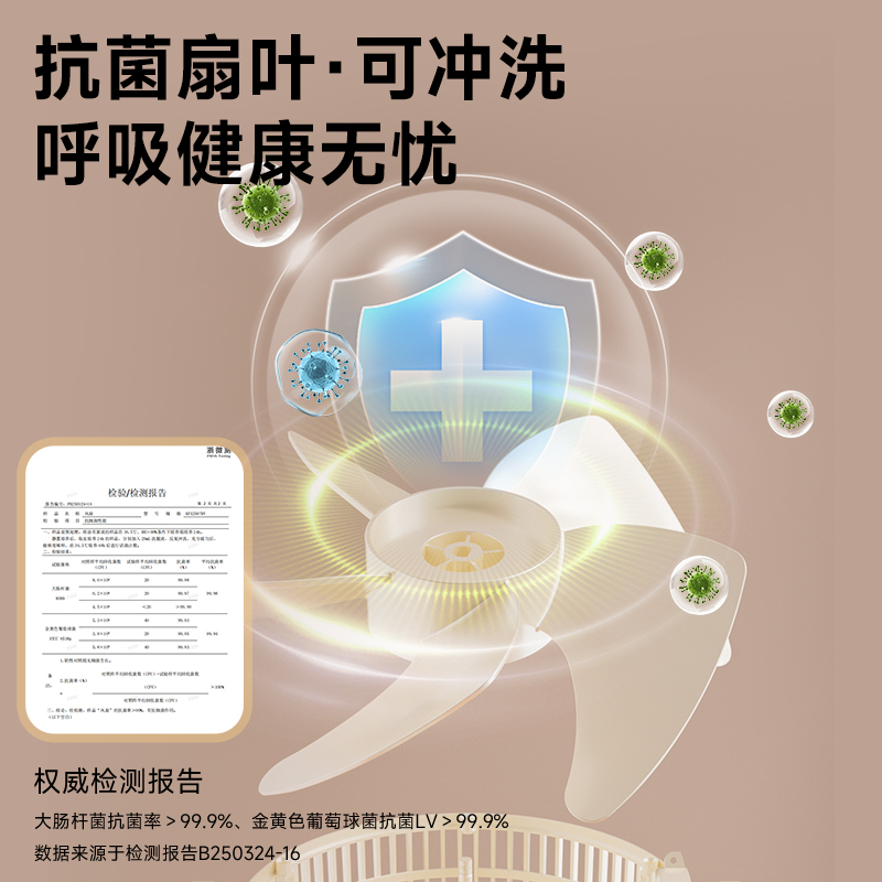 美菱空气循环扇直流变频电风扇家用一级能效落地扇大风力新款宿舍电扇高清大图