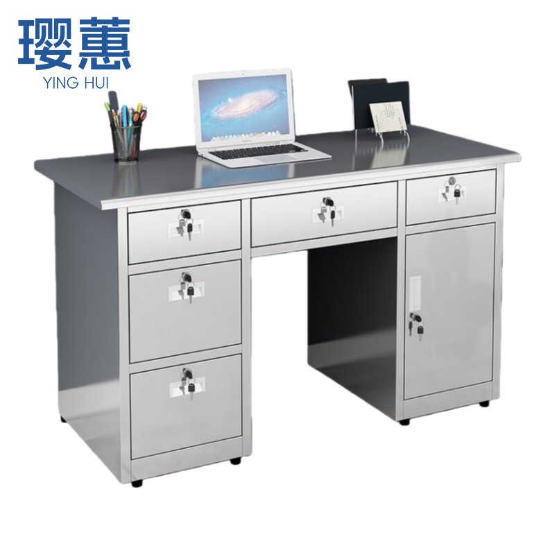 璎蕙 办公桌 不锈钢张高清大图