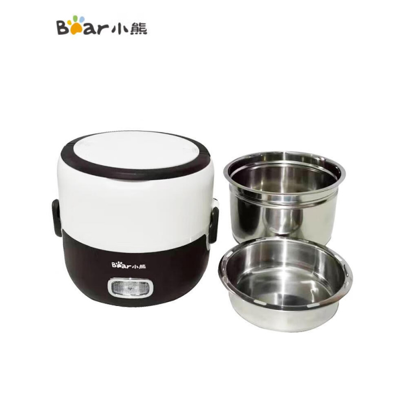 小熊电热饭盒单层双胆加热饭盒蒸热饭器保温饭盒1.3升DFH-S2016 紫色 0L高清大图