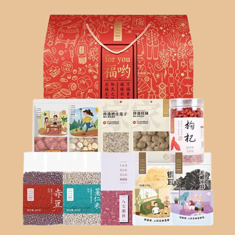 姚朵朵干货礼盒海量南北干货荟萃福哟干货组合装2661g高清大图