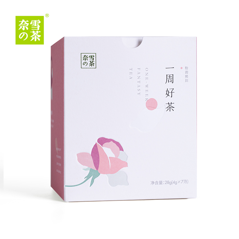 奈雪的茶 粉韵熙阳玫瑰乌龙茶 一周好茶茶礼盒7袋装调味茶叶茶包