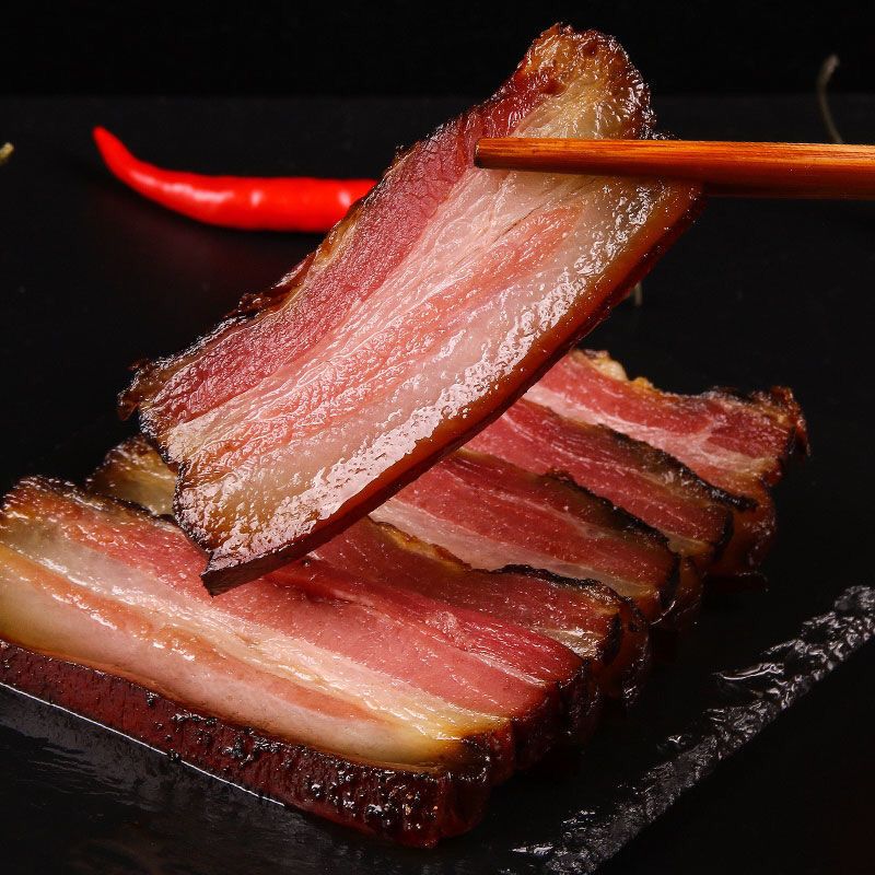 正宗农家烟熏土猪老腊肉五花腊肉 烟熏腊肉3斤
