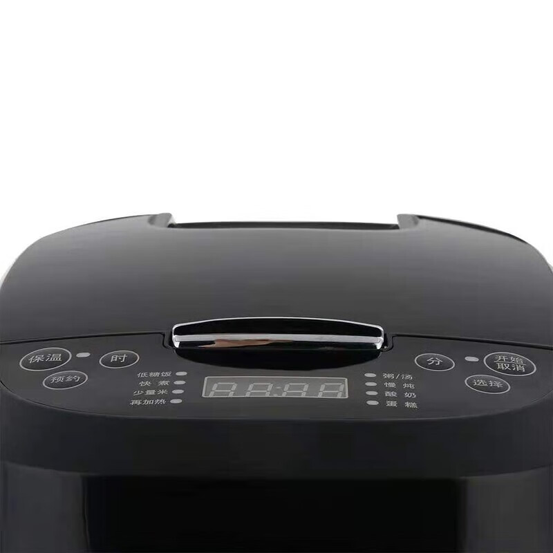 THERMOS膳魔师电饭煲家用出租房宿舍小型多功能电饭锅不粘图层提手设计智能电饭煲快速蒸煮黑色低糖高清大图