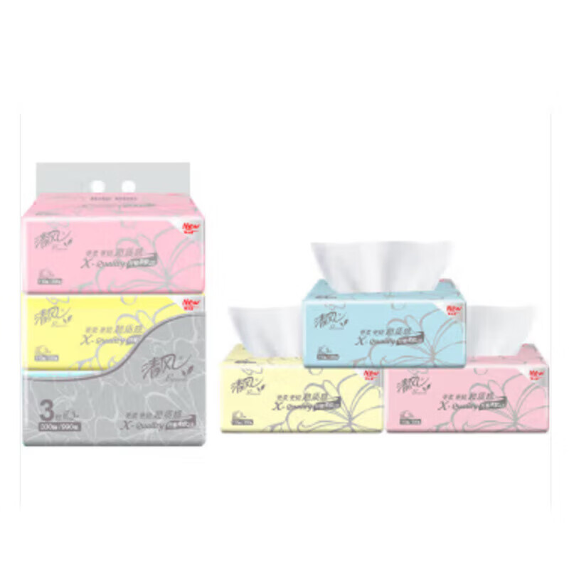 清风 超质感系列抽纸24包(3层110抽)AR33LS高清大图