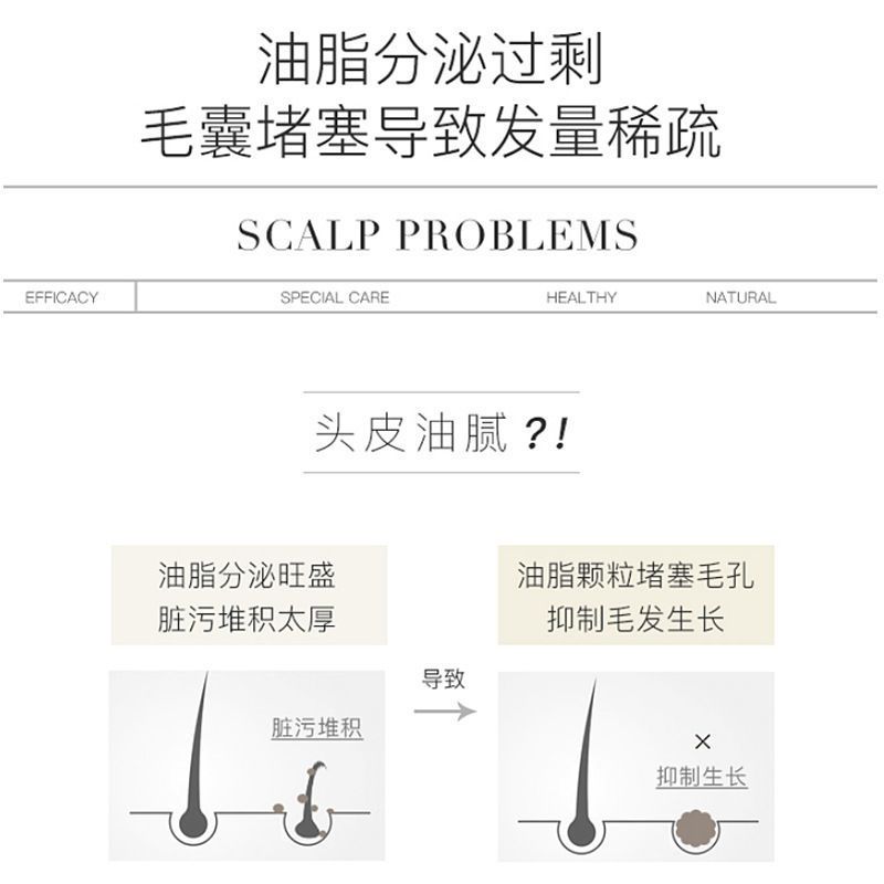 海盐洁发膏头皮磨砂膏清洁头皮蓬松洗发膏洗头膏洗发水 一瓶装250mL