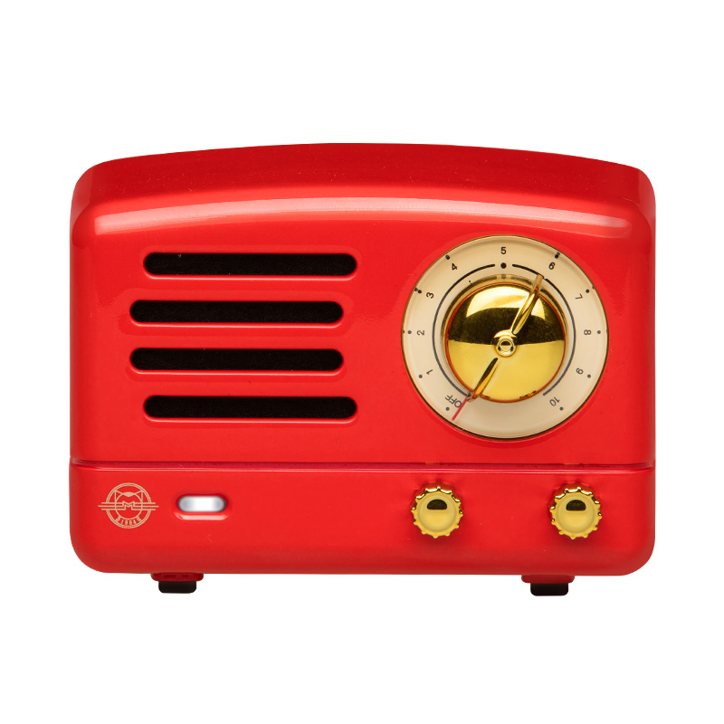 猫王音响猫王小王子OTRMINI复古蓝牙音箱收音机小型生日礼物女生 嬉皮红(无FM)高清大图