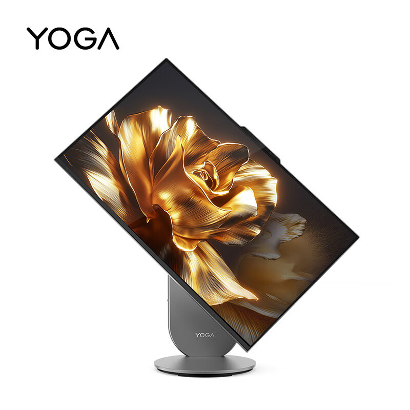 联想(Lenovo)YOGA 27高能AI元启一体机电脑可旋转27英寸QHD屏(U5-225H 32G LPDD5X 1TSSD )月神灰 带无线键鼠高清大图