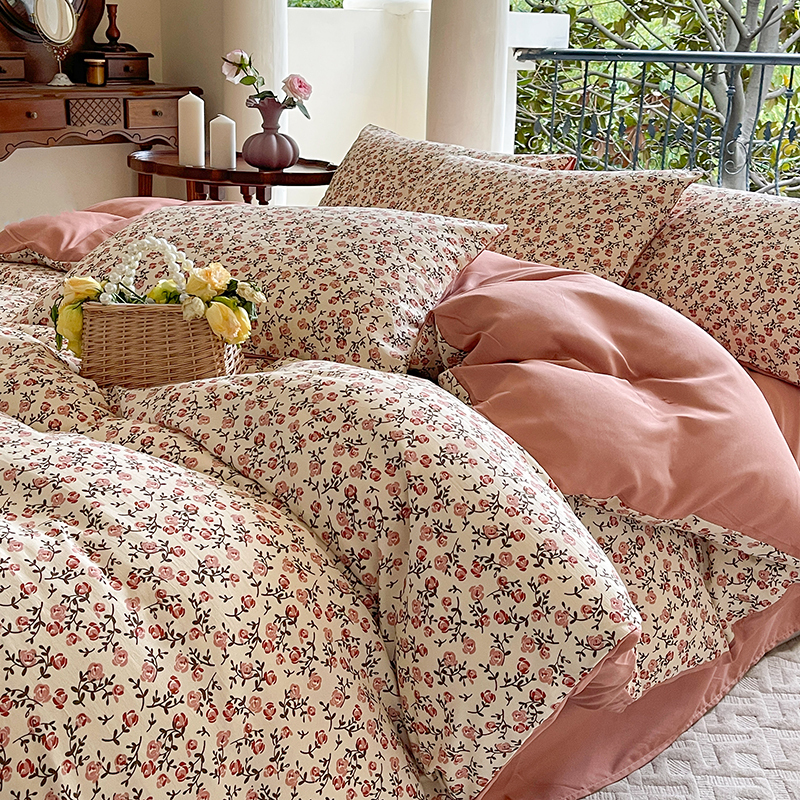 洁丽雅法式水洗棉麻四件套视频