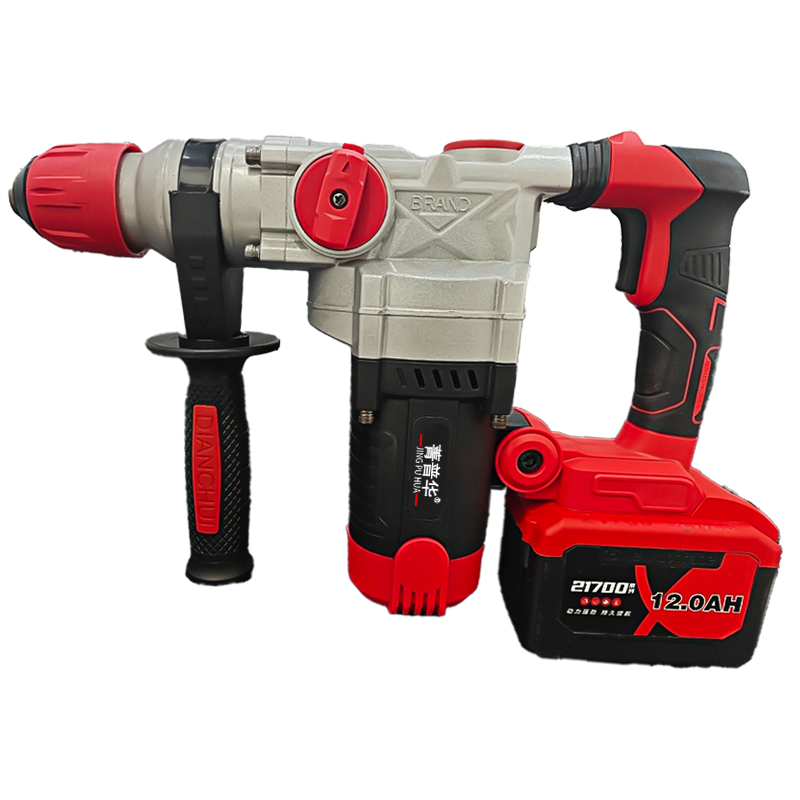 菁普华工业级无刷锂电重型电锤电镐电钻高清大图