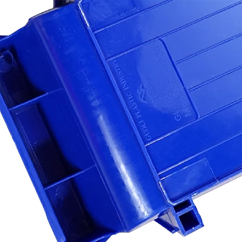 翌嘉 YJ4121779斜口组合式零件盒收纳分类货架型盒箱 蓝色 8只装 820*603*1070高清大图