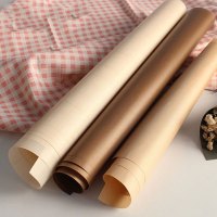大号油布棕色/米色--烘焙油布反复用烤盘布蛋糕布烤箱用油纸工具创意简约生活日用品