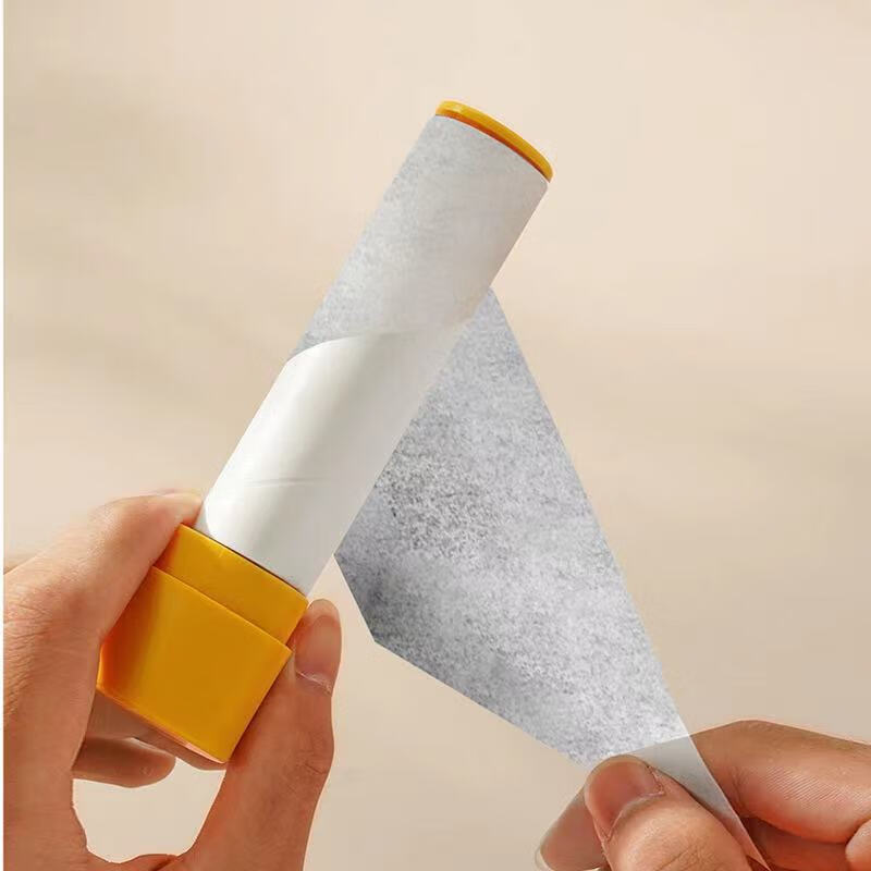 迷你型便携衣服粘毛器可撕式粘毛滚筒迷你黏尘沾粘尘纸除尘器 替换芯(三个装)