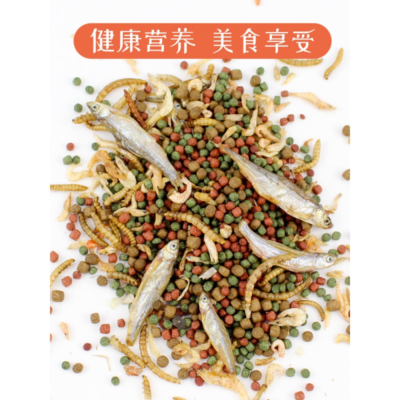小乌龟饲料通用龟龟粮鱼干虾干淡水巴西龟草龟龟料颗粒专用食物粮高清大图