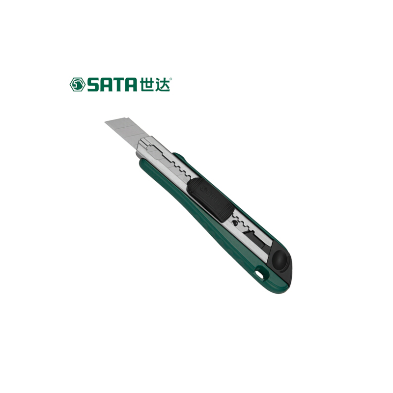 世达(SATA) 工业级金属美工刀 8节 18x100MM 93430
