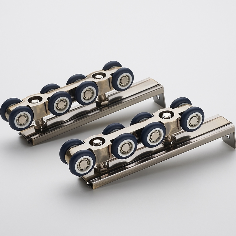 玻璃移门滑轮吊轨移推拉门吊轮古达轨道吊滑8轮玻璃门不锈钢吊轮1套