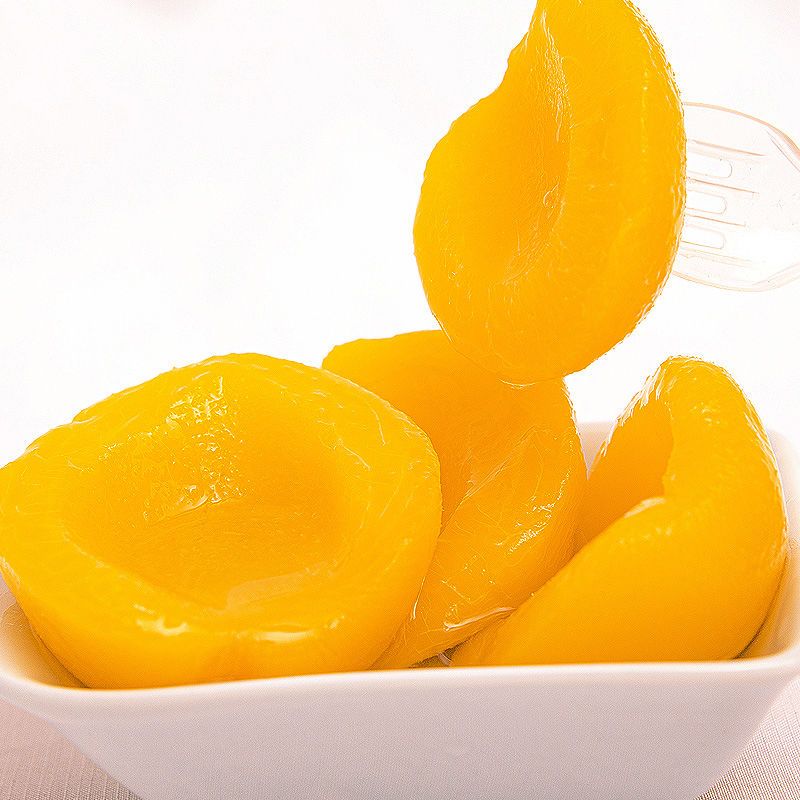 罐头黄桃水果整箱新鲜混合糖水即食罐头食品黄桃510克3瓶