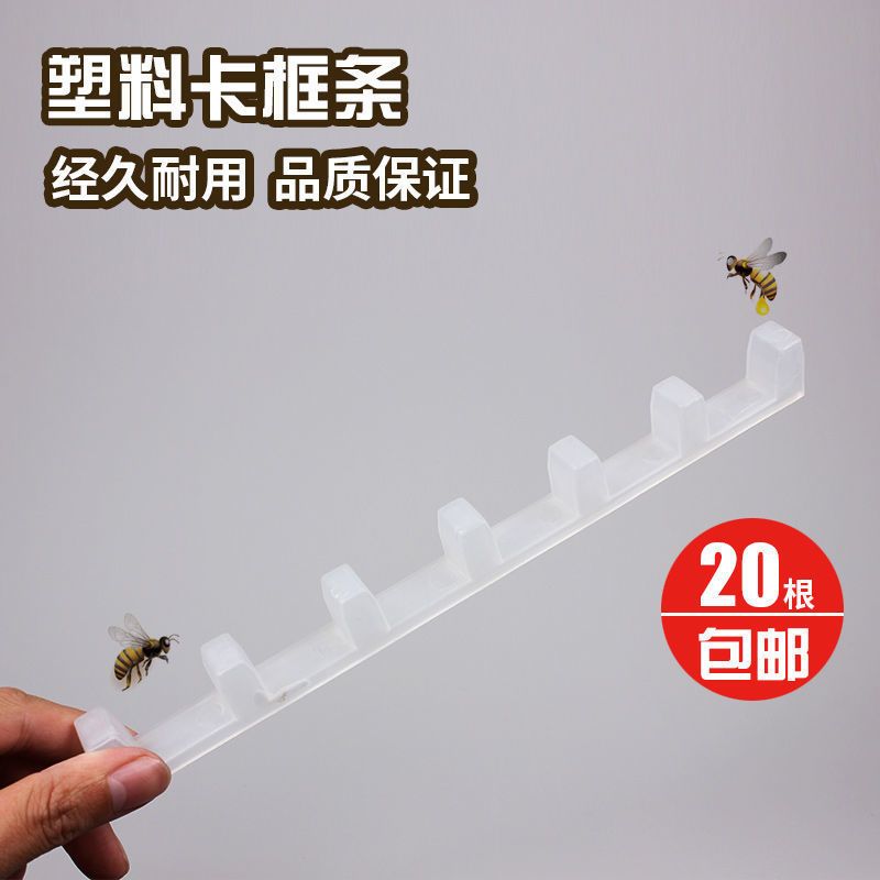 中蜂成品巢框卡条(20条装) 成品巢框带巢础框10片装杉木巢框巢基全套中蜂巢脾蜜蜂箱养蜂工具