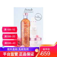 馥蕾诗(FRESH) 玫瑰保湿三件套(玫瑰花瓣水250ml+精华露30ml+玫瑰面霜50ml) 护肤套装