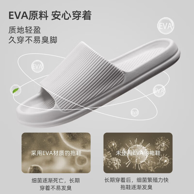 利达妮(TZLDN)大码男士拖鞋EVA家用洗澡防滑防臭居家室内浴室凉拖鞋男夏季