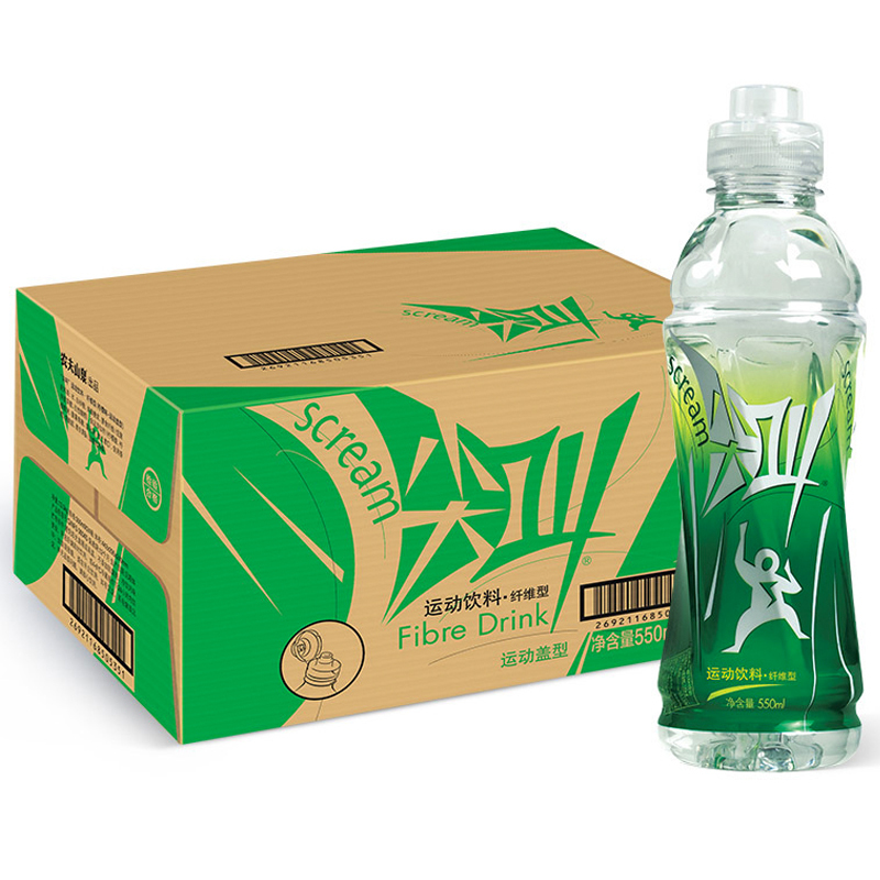 农夫山泉 尖叫550ml纤维运动型饮料1*24瓶整箱装