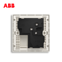 [ABB官方旗舰店]ABB开关插座轩致白色纯平[弧边]无框五孔带开关usb墙壁面板套餐家用多选