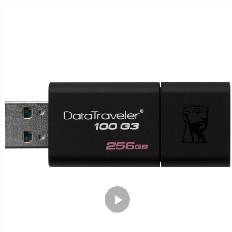 U盘金士顿(Kingston)256GB USB3.0 U盘 DT100G3 DT100G3/256G