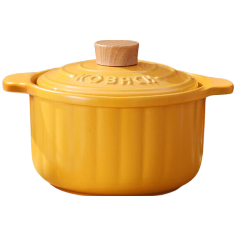 康巴赫(KBH) 陶瓷砂锅炖锅 3.5L KBN-T3500 南瓜黄 / 个