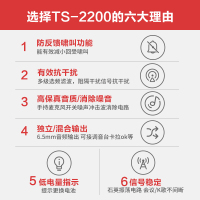 得胜 (TAKSTAR) TS-2200无线话筒一拖二 家用KTV舞台卡拉OK会议麦克风 手持式会议