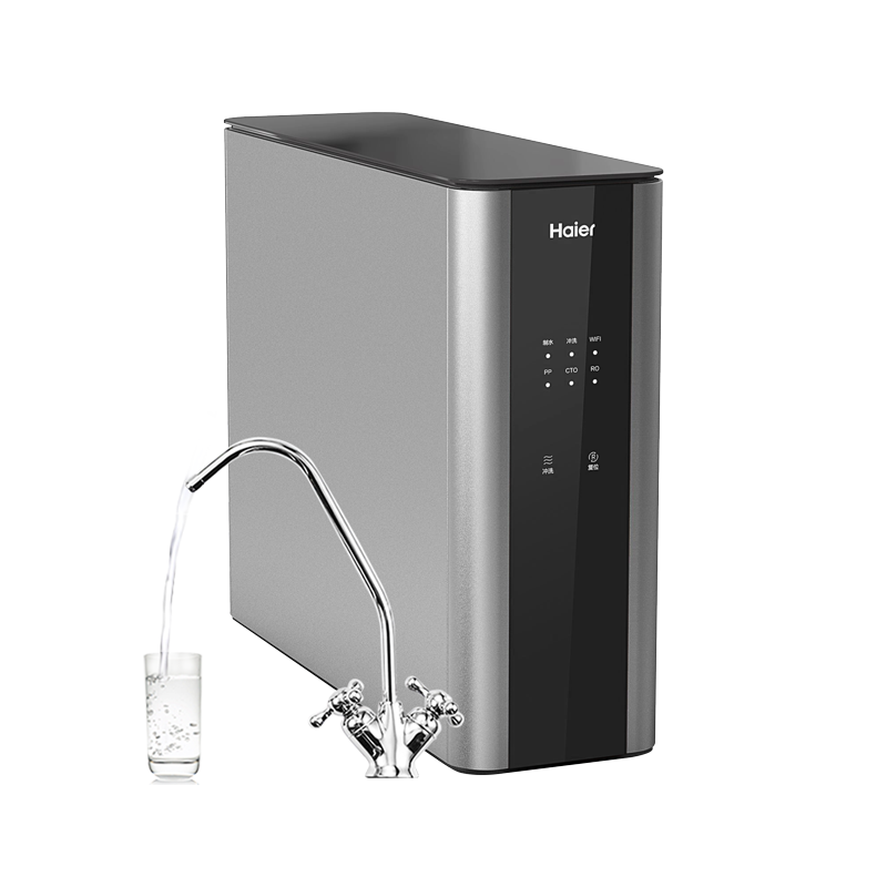 海尔净水机HRO6H56-3 600G通量一级水效净水洗双水设计