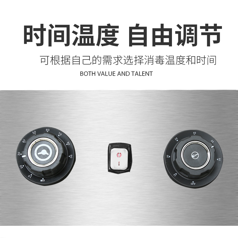 圣托(Shentop)1.2米热风循环消毒光波柜门 商用立式光波保洁柜 食堂厨房双开门消毒碗柜 DAE12高清大图