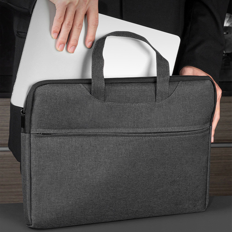 伴公式B1108商务手提公文包经典款深灰色1个高清大图