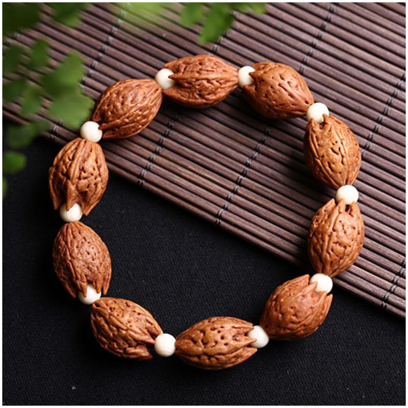 尼泊尔佛手莲花金刚菩提子佛手转运招财手串佛珠手链念珠送女朋友七夕