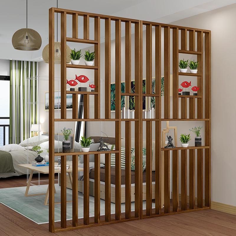 BONJEAN北欧实木屏风隔断新中式进玄关装饰小户型客厅卧室遮挡家用座屏高清大图