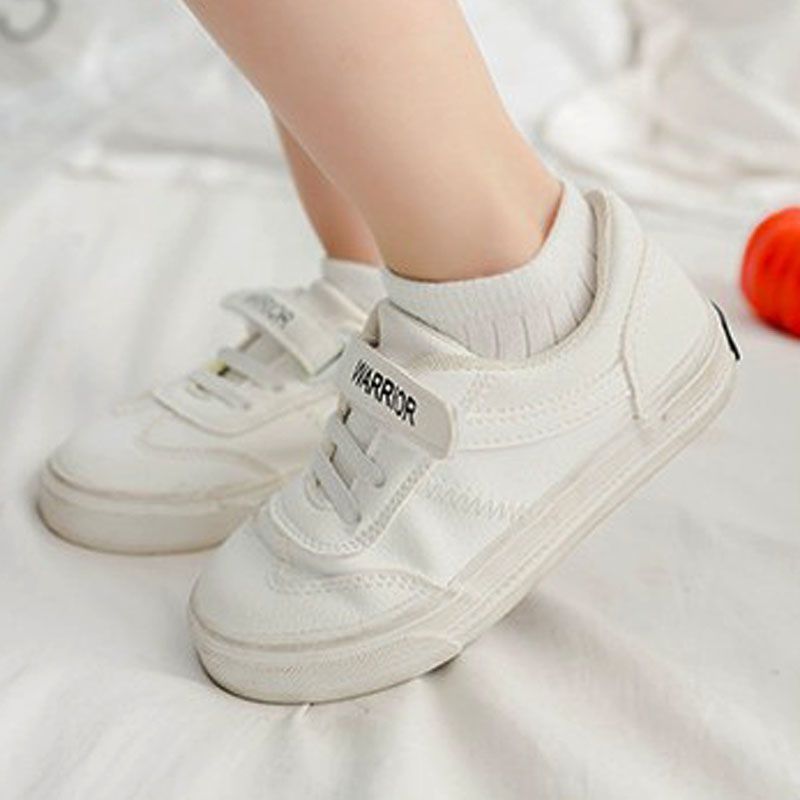 棉儿童袜子学生袜白色中筒袜春夏季薄款男童女童棉袜短筒袜白袜