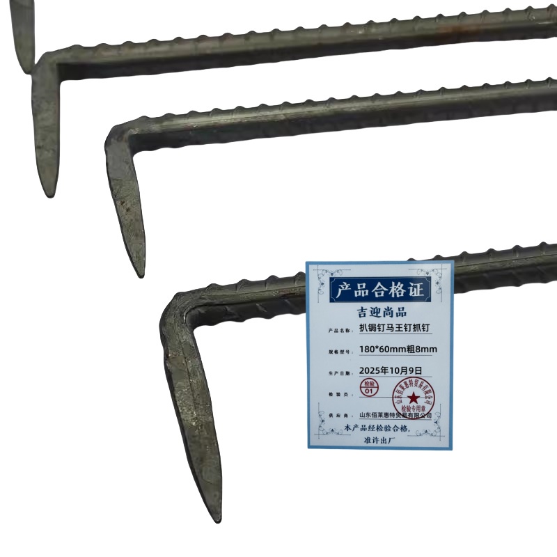 吉迎尚品 扒锔钉马王钉抓钉 180*60mm粗8mm 个高清大图
