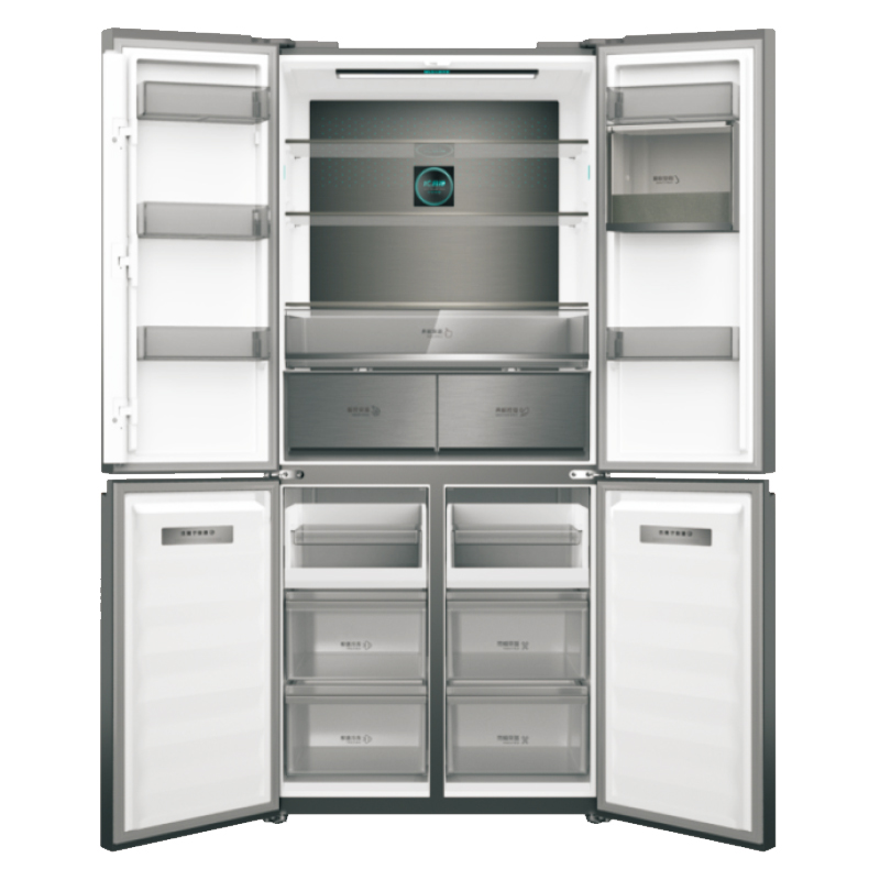 美菱 BCD-600WUP9BT星釉蓝 对开门冰箱 600L 一级效能 十字对开门 MLS多普养鲜 零下32度深冷速冻高清大图