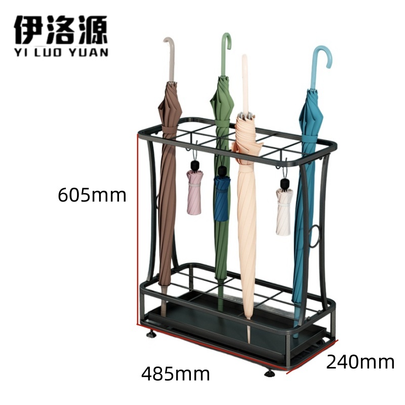 伊洛源 雨伞架展示架 10孔8钩485*240*605mm个 多规格