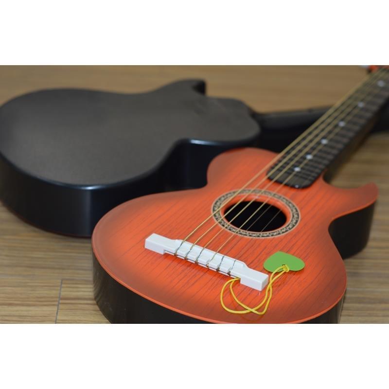 大号儿童吉他可弹奏早教练习吉他音乐器初学小吉他玩具益智玩具浅棕色